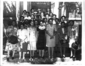 In front of Wheatley Branch YWCA - 1940s